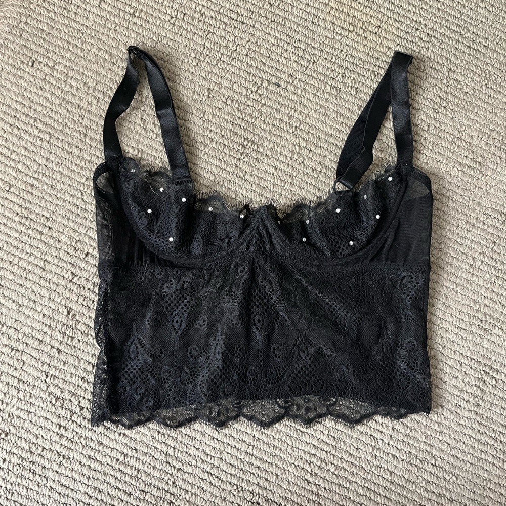 Vintage Frederick’s of Hollywood Peekaboo Corset Bra